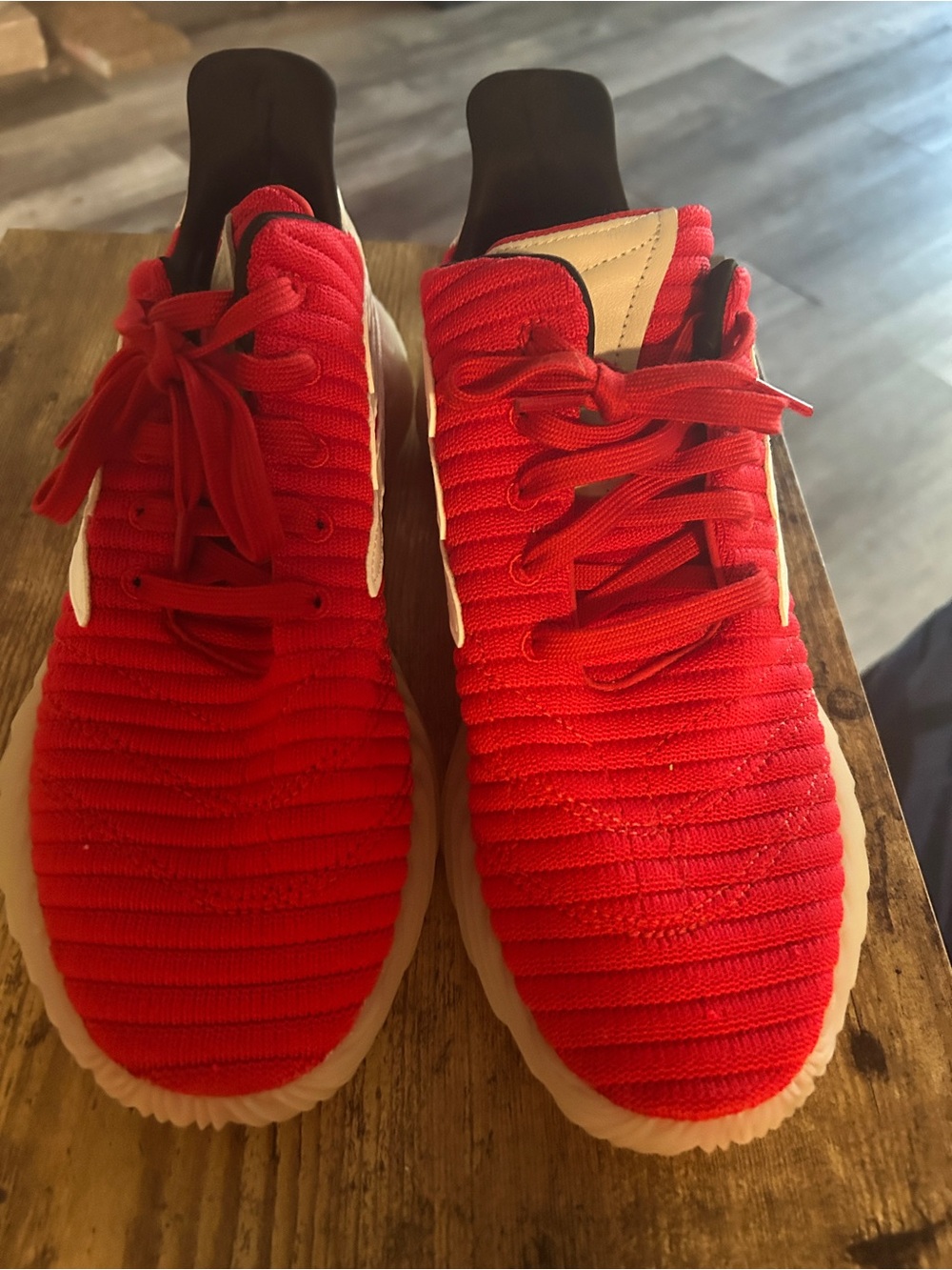 adidas Sobakov soccer Red Athletic Sneakers